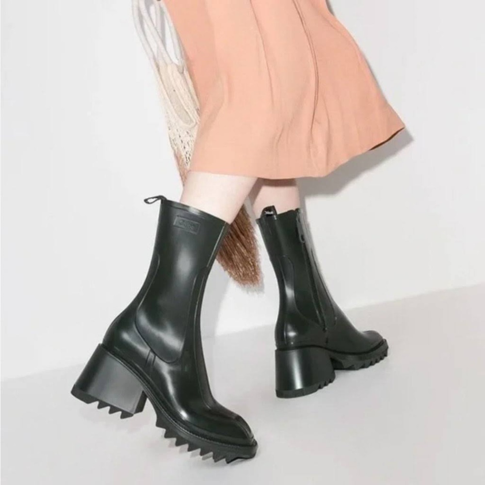 Chloe Betty Rain Boots in wide forest